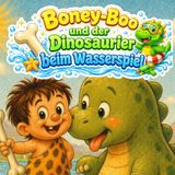 Boney-Boo und der Dinosaurier beim Wasserspiel: Plitsch, platsch, plumps! Ein kühles Sommerabenteuer