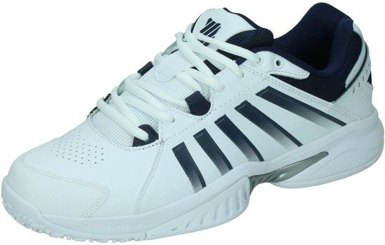 K-Swiss Receiver V Omni Tennisschoenen - Wit/Donkerblauw/Zilver