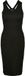 Urban Classics Midi Sleeveless Rib Lange jurk Zwart 5XL