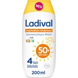 Ladival Zonnecrème voor kinderen, LSF50+, voor de gevoelige kinderhuid, baby's en kinderen vanaf 6 maanden, extra waterbestendig, 4-voudige celbescherming, 200 ml