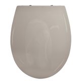 Spirella WC-bril Brooke PP 100% gerecycled - softclose softclose - 45,7 x 37,2 x 4 cm - glanzend taupe - universeel aanpasbaar design