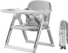 Chaise haute pour bébé - Rehausseur C1 - Pliable - Portable - Réglable - Pour manger - Convient aux enfants de 1 à 2 ans - Gris foncé