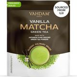 VAHDAM, Vanille matcha groene theepoeder - maak een heerlijke vanille matcha latte | Japans matchapoeder met 100% natuurlijke vanille | 1.76oz (25 kopjes)