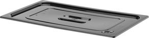 HENDI Deksel voor GN containers – zwart polycarbonaat – temperatuurbestendig – 530x325 mm
