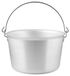 Pentole Agnelli Professioneel Aluminium 3 Mm. Polenta Pot met Bow Handle, Diameter 38 cm, Zilver