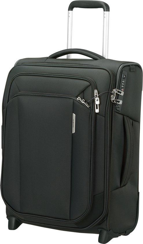 Samsonite trolley Respark 55 cm. Expandable donkergroen