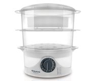 Taurus Salutecook stomerkoker 2 mandjes Vrijstaand 800 W Transparant, Wit