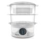 Taurus Salutecook stomerkoker 2 mandjes Vrijstaand 800 W Transparant, Wit