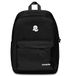 Invicta Carlson Schoolrugzak, zwart, binnenzak, pc-tas, zijvak voor drinkfles, reisrugzak, universiteitsrugzak, eco-materiaal, Jet zwart., 30 x 41,5 x 18, Casual