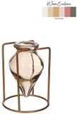Vase Breeze vert/8721grijs H11cm