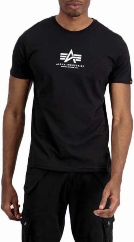 Alpha Industries Basic T-Shirt Zwart XL