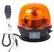Feu de signalisation LED, ambre, 18W, 12V/24V, magnétique, avec télécommande