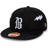 NEW ERA CAP S.A.S Snapback Pet Braves New Era Heritage 9Fifty RC Zwart Unisex Volwassenen S/M