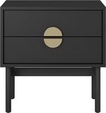 Selsey Nachtkastje Stoon - 55 cm - Zwart