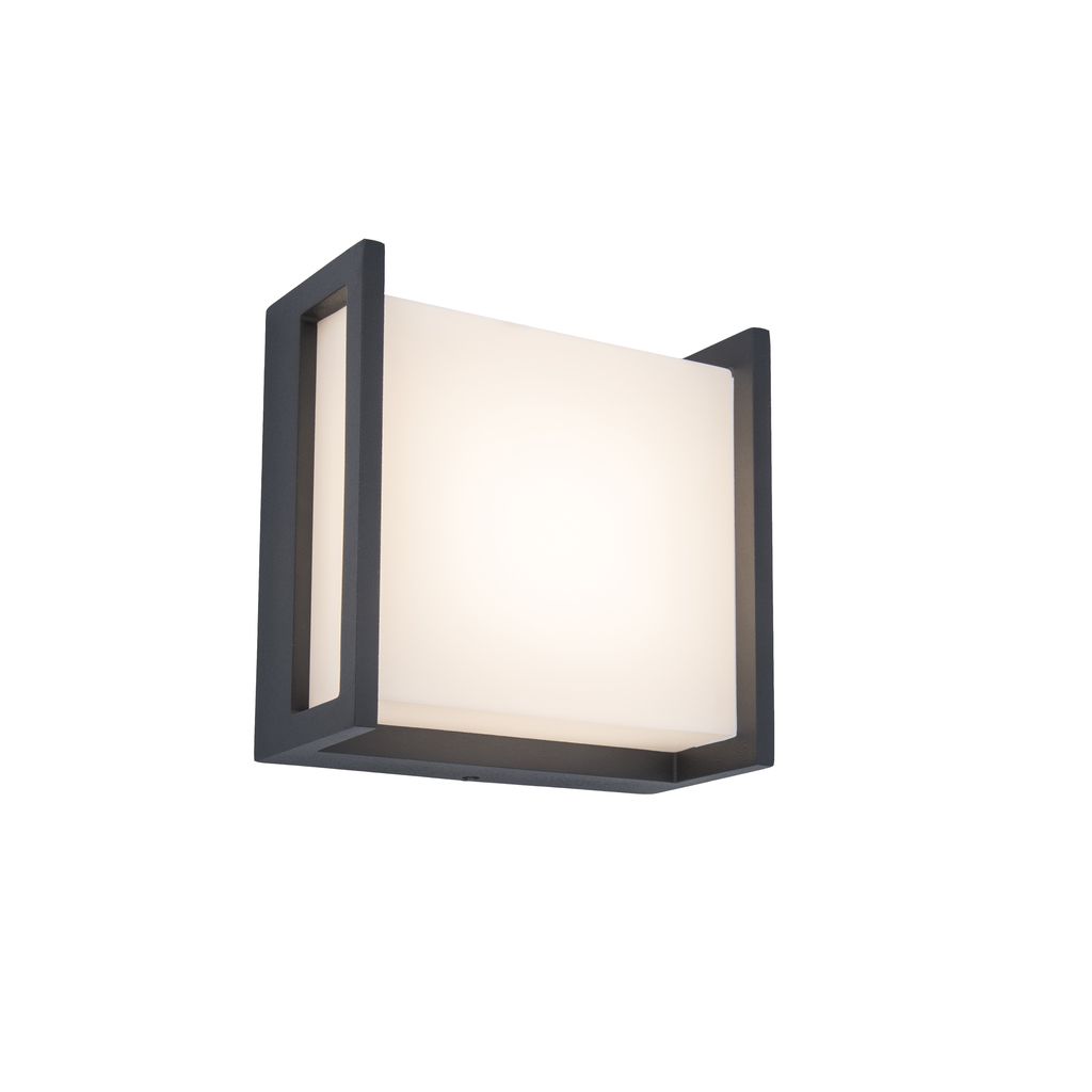 LUTEC Qubo Buitenlamp - LED - Grijs - IP54