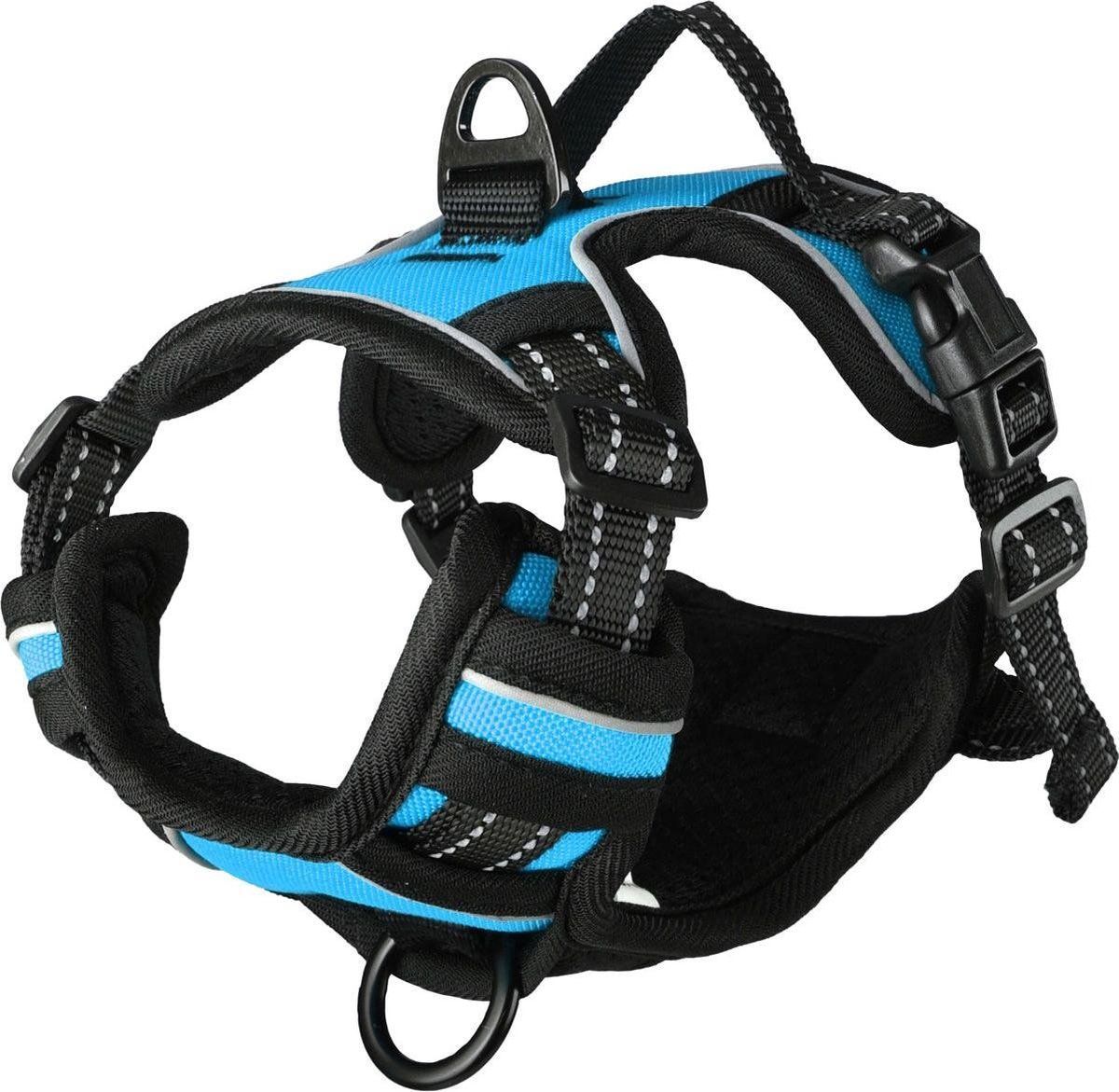 FLAMINGO Hondentuig Balou Blue - Blauw - 40 - 55 cm x 20 mm