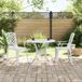 Maison Exclusive - Ensemble de 3 pièces pour bistrot, blanc, en fonte d'aluminium
