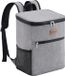 Lifewit Sac à dos réfrigérant de 24 litres avec doublure rigide, grand sac de pique-nique isolé, glacière pour camping/pique-nique/voyage (Gris)