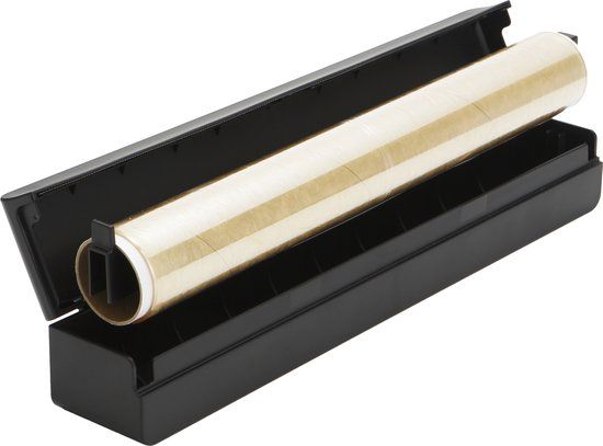 Yamazaki Tower Magnetische Vershoudfolie Dispenser - Zwart