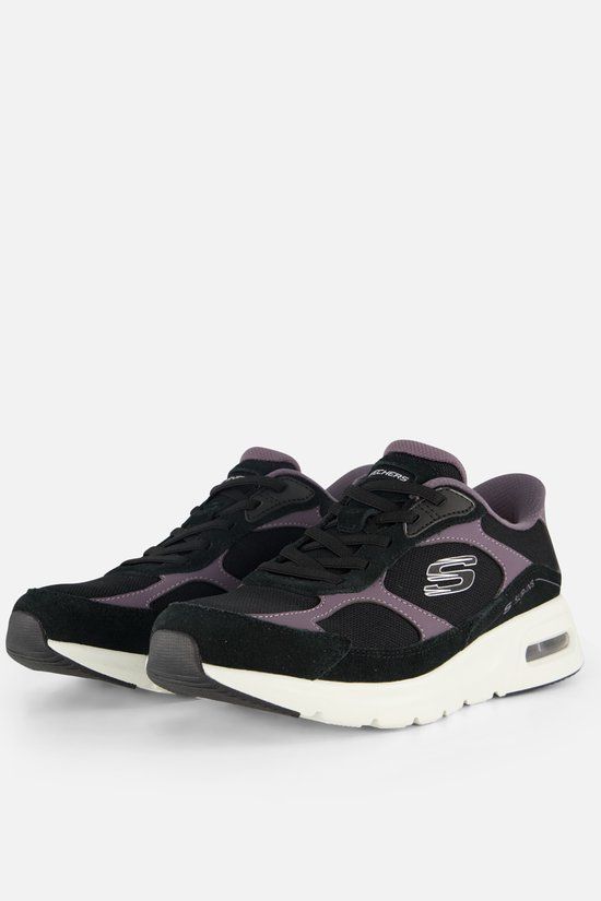 Skechers Skech-air Court Instappers Zwart - Maat 40