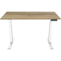 Euroseats Elektrisch Zit Sta Bureau 160 x 80 Wit/Eiken