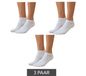 3 paires de chaussettes de sport pour femmes, en coton opaque et chaud 90 deniers, blanches