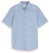 Tom Tailor Regular Fit Linnen Blend Korte Mouw Overhemd - Maat S - Bleeched Blue Design