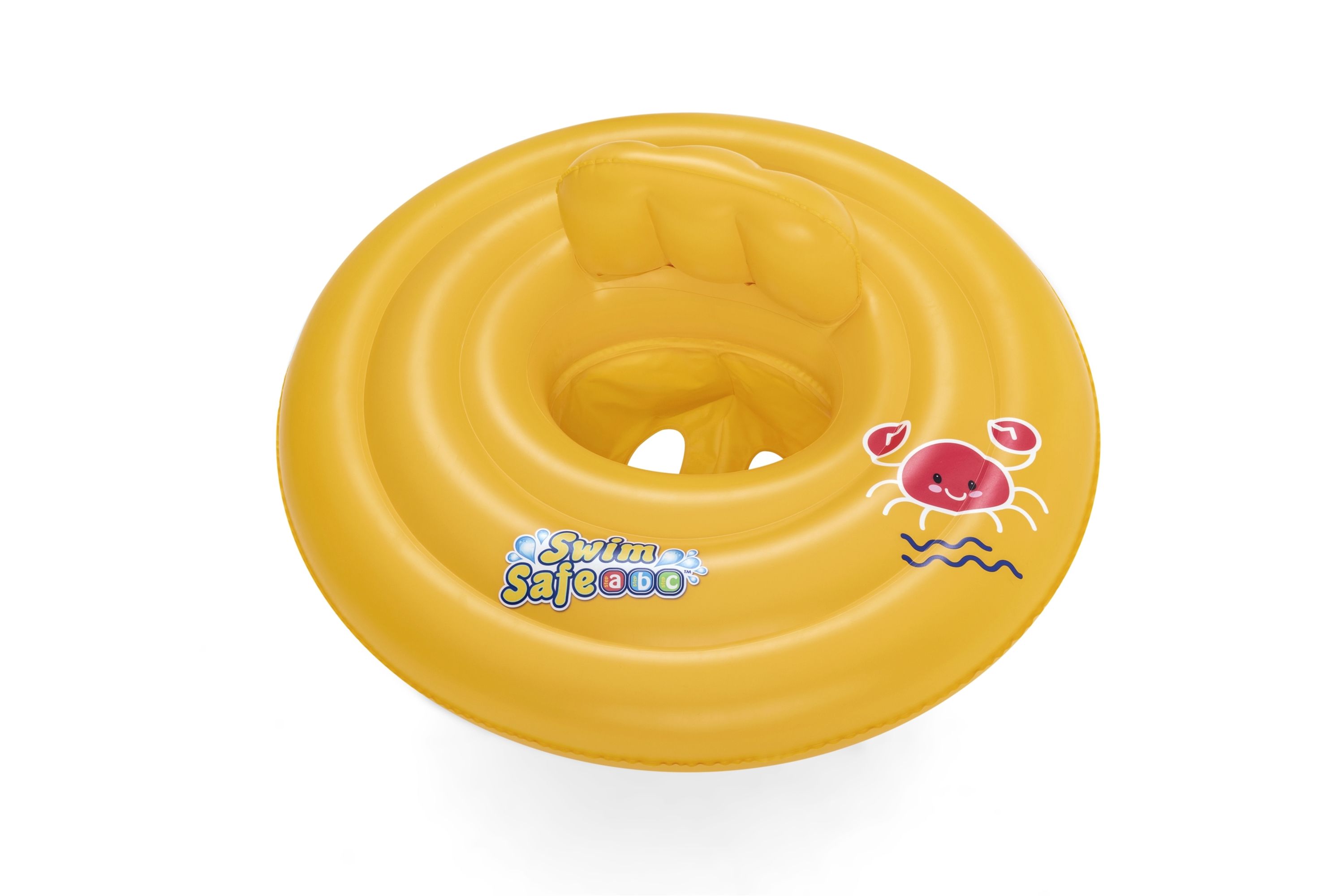 Bestway Swim Safe Baby Zwemstoel - Rood/Geel - 0-1 Jaar - 69cm