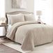 Lush Decor Ava Diamond 3-delige quiltset, neutraal, koning/limoen king