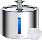 Cat Elite® - RVS Drinkfontein Kat | Mist - Waterdispenser incl. 3 filters - 2.5L