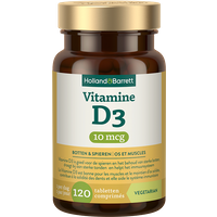 Holland & Barrett Vitamine D3 10mcg - 120 tabletten
