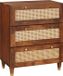 vidaXL Dressoir Massief Mangohout en Rotan Bruin