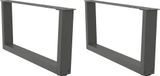 Pieds de table basse 2 pièces forme V 70x(30-31,3) cm acier anthracite