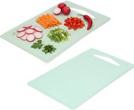 PLASTICFORTE Planche à découper de cuisine - 2x - vert menthe - 36 x 24 cm - plastique