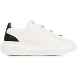 GUESS Chaussures femme Baskets Fionia White/Black DS26GU33 FLJFIOELE12, Blanc, noir, 36 EU