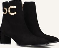 Notre-V 8558 Enkellaarsjes - Enkelboots met rits - Dames - Zwart - Maat 40