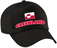 Bellatio Decorations Pet - Zwart - Groenland - Landen Thema