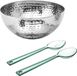 Secret de Gourmet Bol à salade et couverts de service - Acier inoxydable - D29 cm