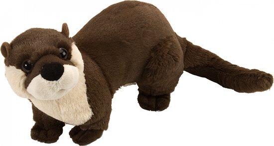 Wild Republic knuffel otter junior pluche 20 cm bruin