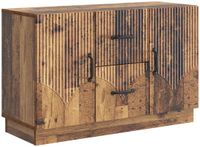 vidaXL Dressoir Oud hout 89 x 34,5 x 57 cm Bewerkt hout