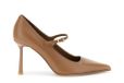 CAFèNOIR - Pumps van nappaleer met riempjes, voor dames, kleur bruin leer