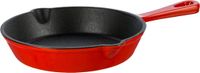 Kamado Grand Feu Fonte Émail Rouge 15,5 cm