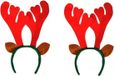 Bellatio Decorations 2x Rendier diadeem met oren