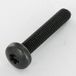 Vis Métaux Tête Bombée Torx T40 M8x45 Classe 10.9 Acier Brut Zingué Nickel Noir 480 Hbs Sans Rouille Rouge - Noir-400 Pièces