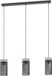 EGLO Kilnsdale Hanglamp - E27 - 81 cm - Hout|Staal - Zwart|Bruin
