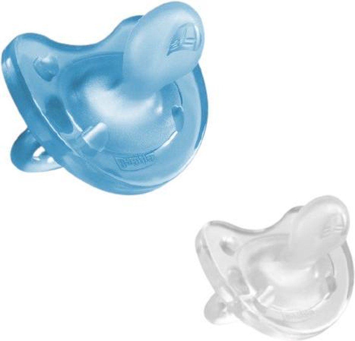 Chicco Physio Soft Fopspeen 6m+ Siliconen - Blauw/Transparant