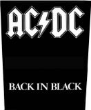 Rock Off AC/DC - Back In Black Rugpatch - Zwart