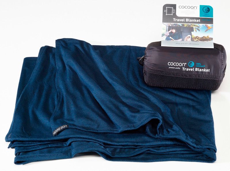 Cocoon Travel Blanket Coolmax Navy - Polyester - Blue - 0799696108083