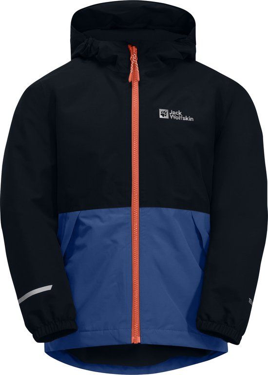 Jack Wolfskin SNOWY DAYS JACKET K - dark steel / purple - Maat 140