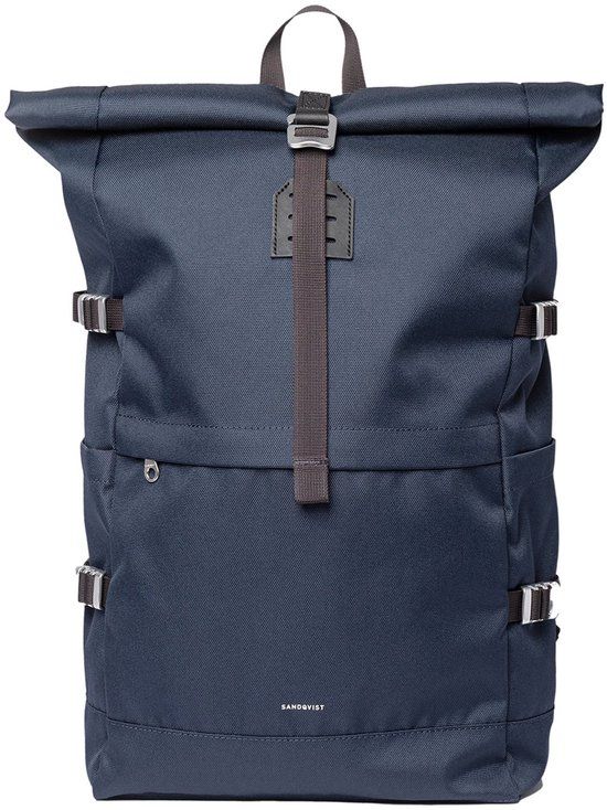 Sandqvist Icon Rolltop Rugzak L Navyblauw